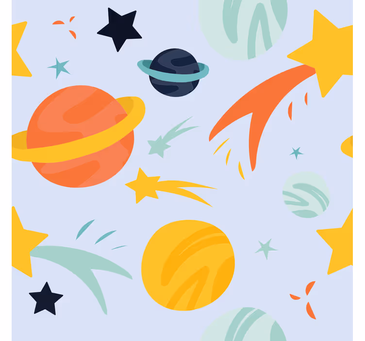 Rollos Spaß planetenmuster - TenStickers