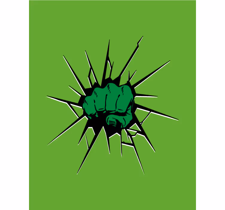 Rollo mit Superhelden grüne faust - TenStickers