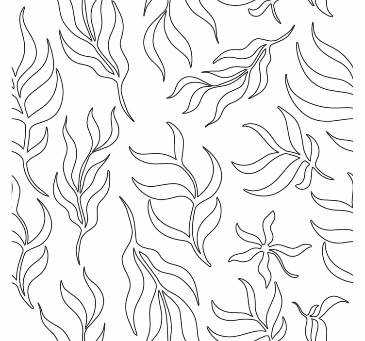 Moderne Rollos silhouette blumenmuster - TenStickers