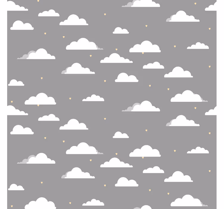 Wolken Rollo graues muster - TenStickers