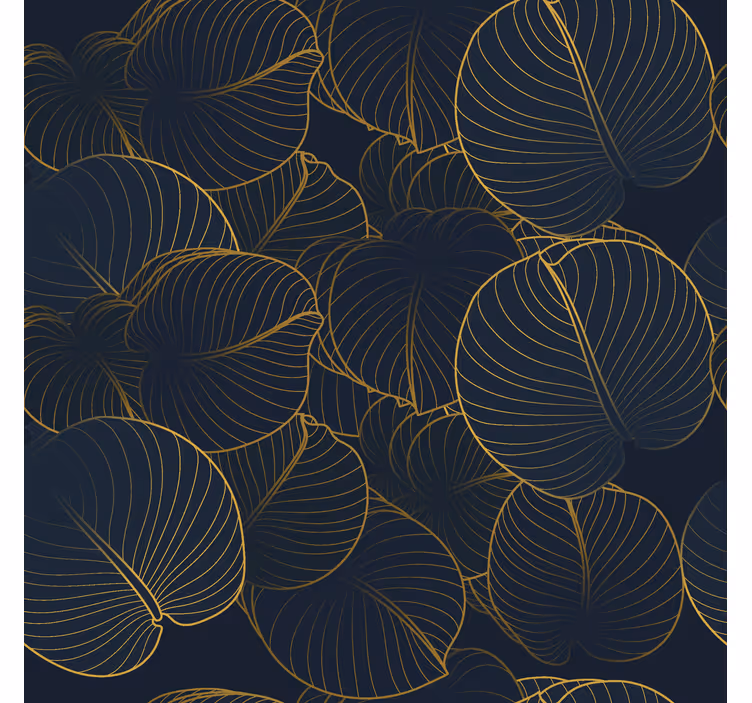 Elegante Rollos großes blättermuster - TenStickers