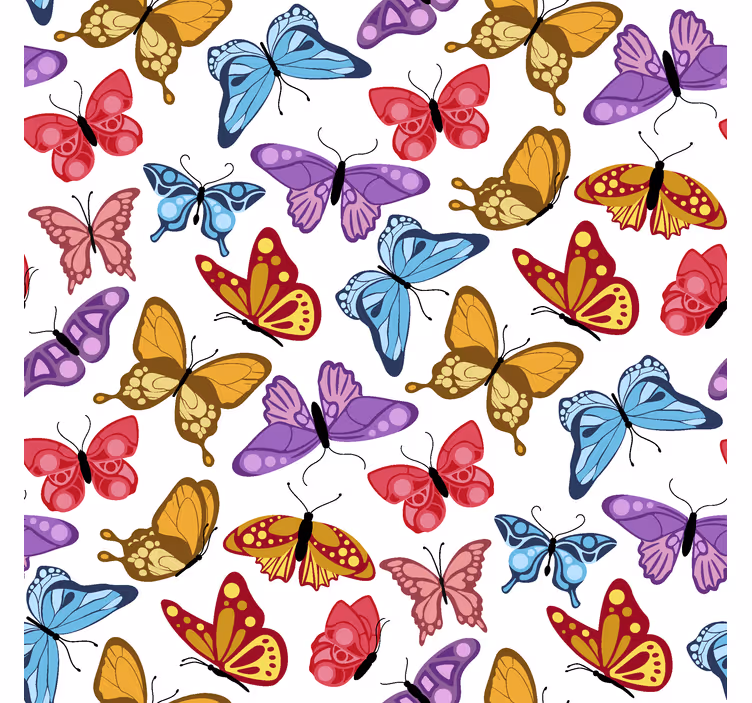 Rollos Schmetterlinge farbenfrohes design - TenStickers