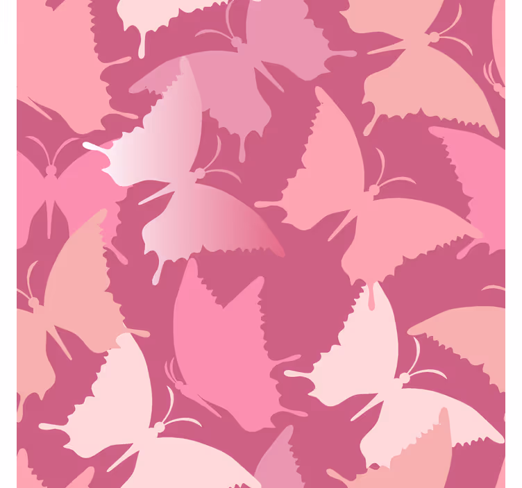 Rollos Schmetterlinge rosa hintergrund - TenStickers
