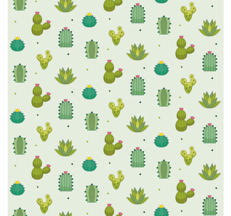 Rollo Kaktus grünes muster - TenStickers