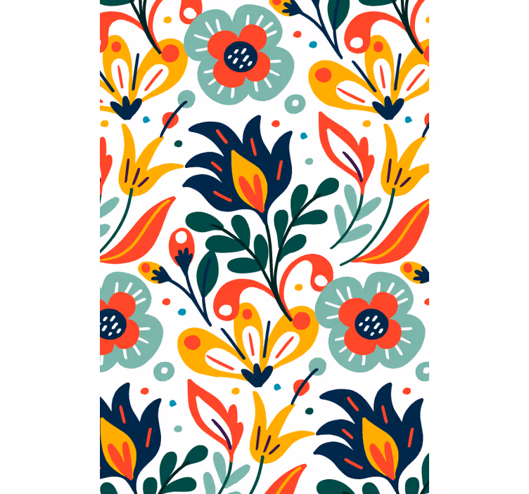 Rollo Fenster Blumen und Pflanzen botanischer motivdruck - TenStickers