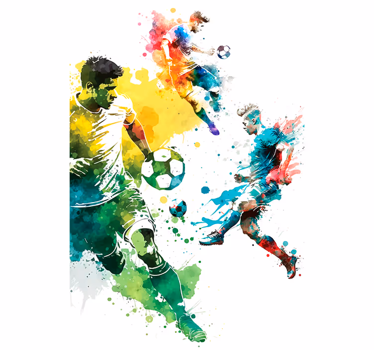 Rollo Fenster Fußball sport in aktion - TenStickers