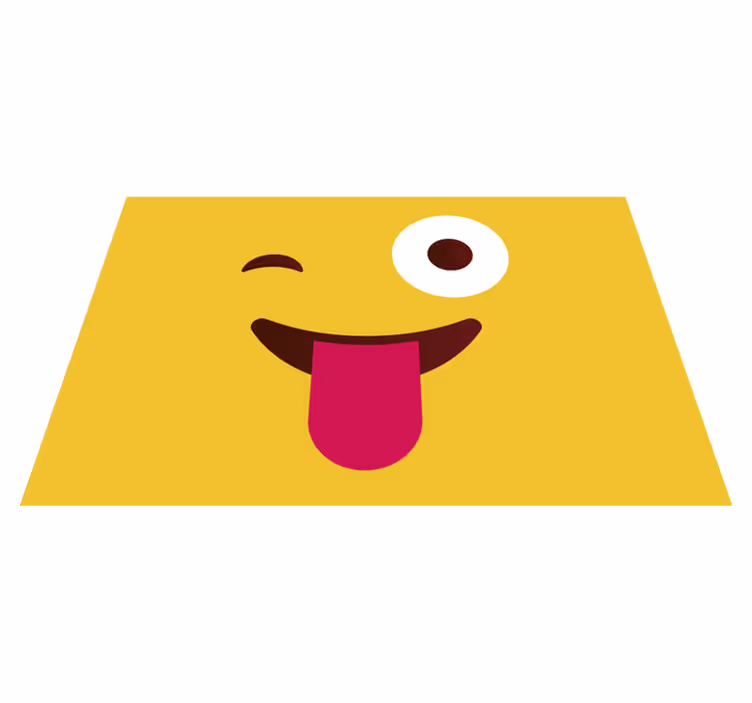 Moderne Emoji Zwinkergesicht Kinder Tischsets - TenStickers