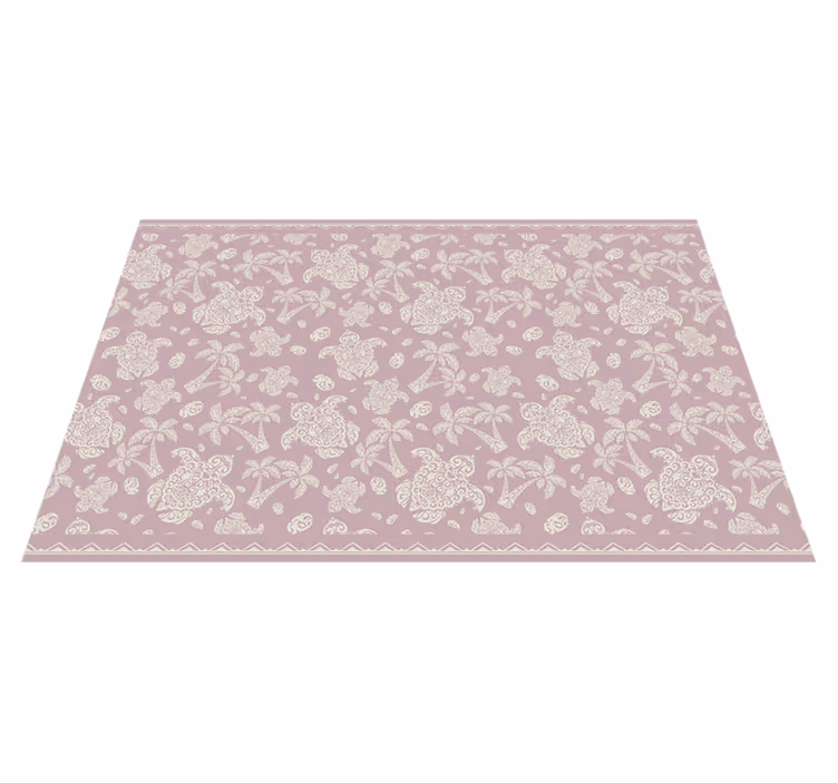Tischset textur mit floralem motiv - TenStickers