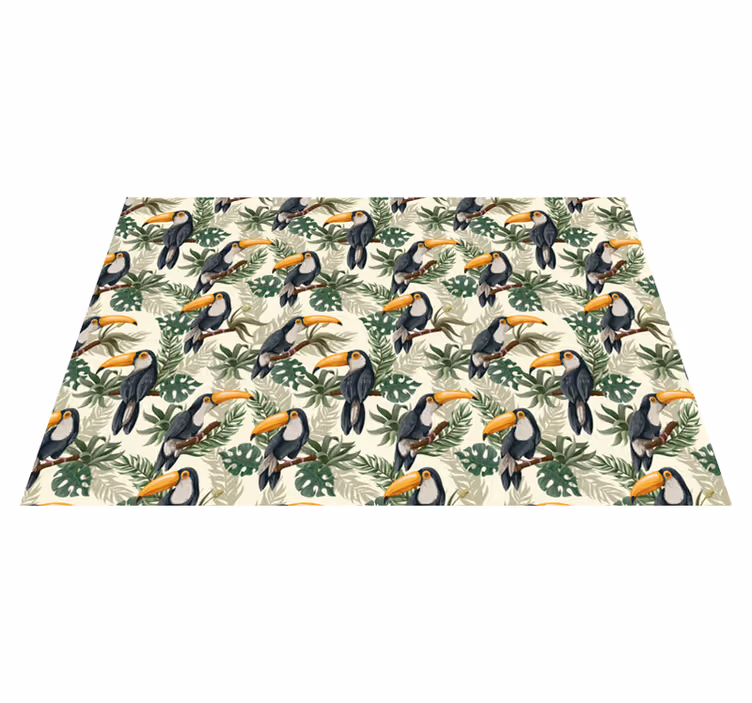 Tischsets originell im tropischen tukan-muster - TenStickers