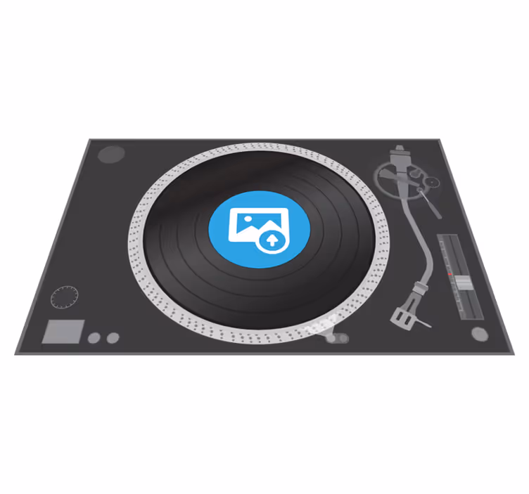 Tischsets originell Vinylscheibe anpassbares foto - TenStickers
