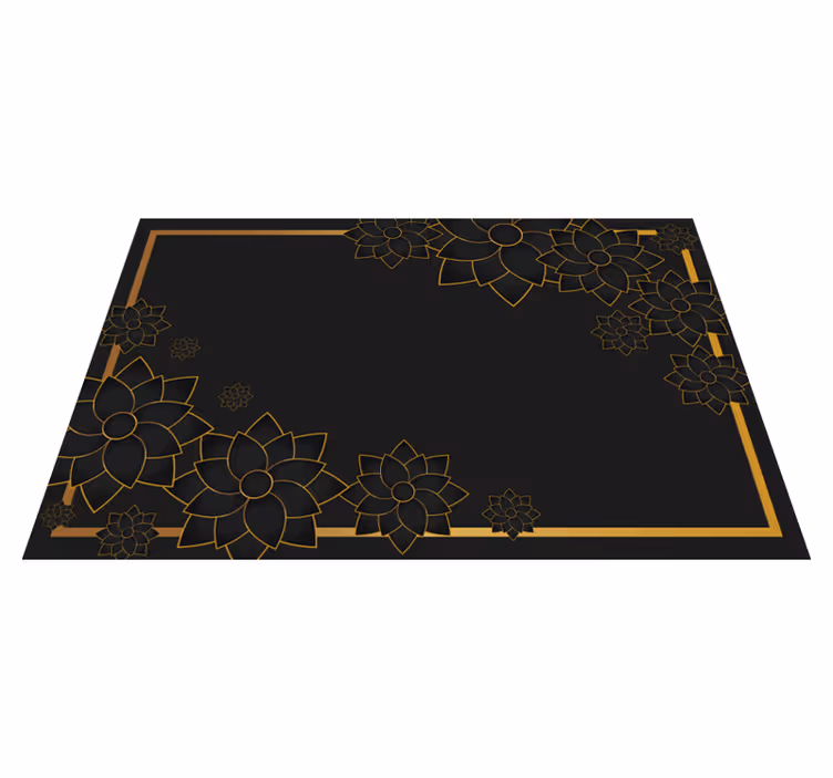 Tischset elegant eleganter Stil mit Pflanzen - TenStickers