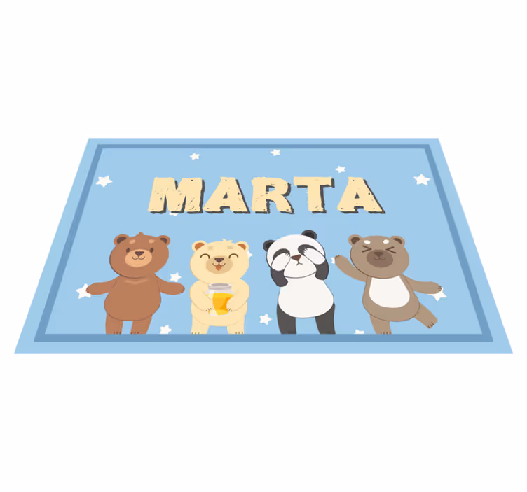 Tischset Kinder Entzückende Bären anpassbar - TenStickers