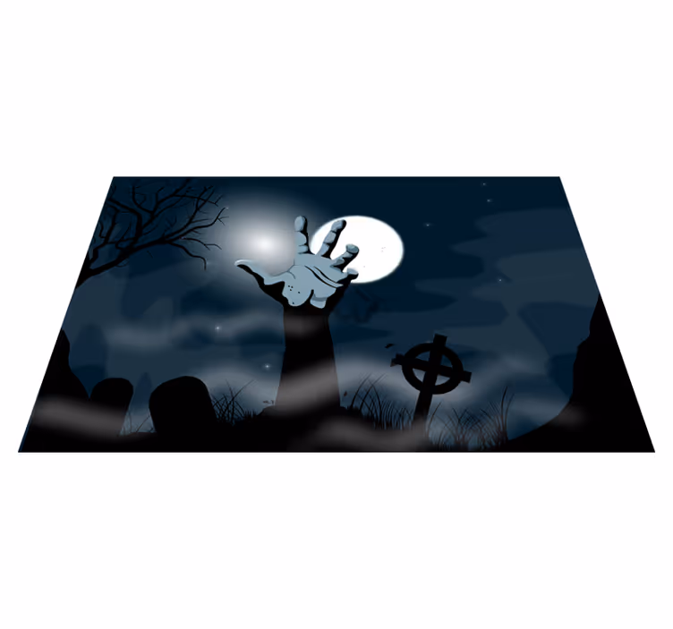 Tischset halloween spukiger friedhofsbereich - TenStickers