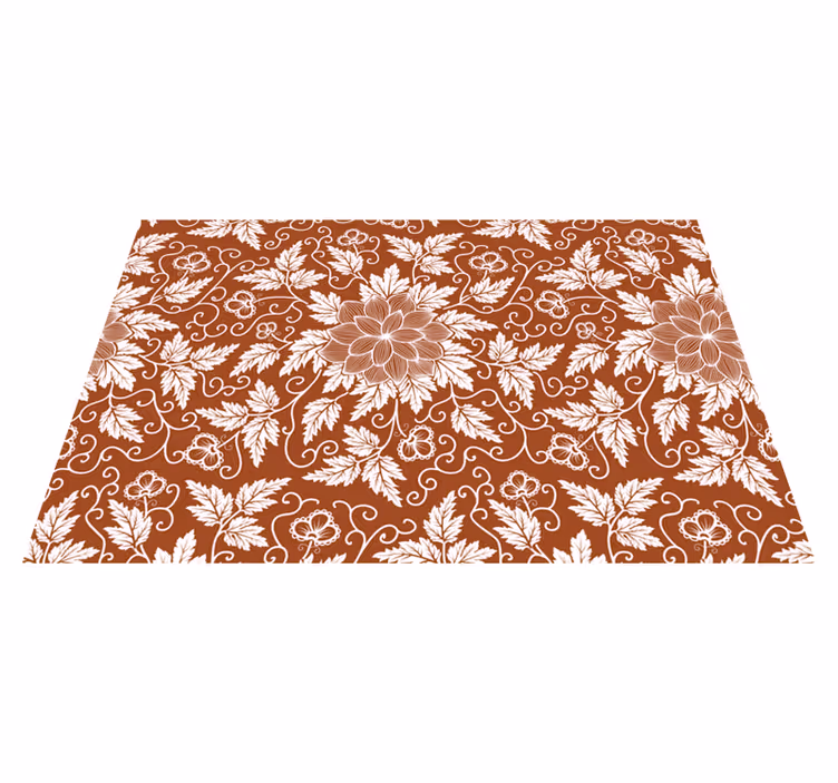 Tischset textur mit floralem druck - TenStickers