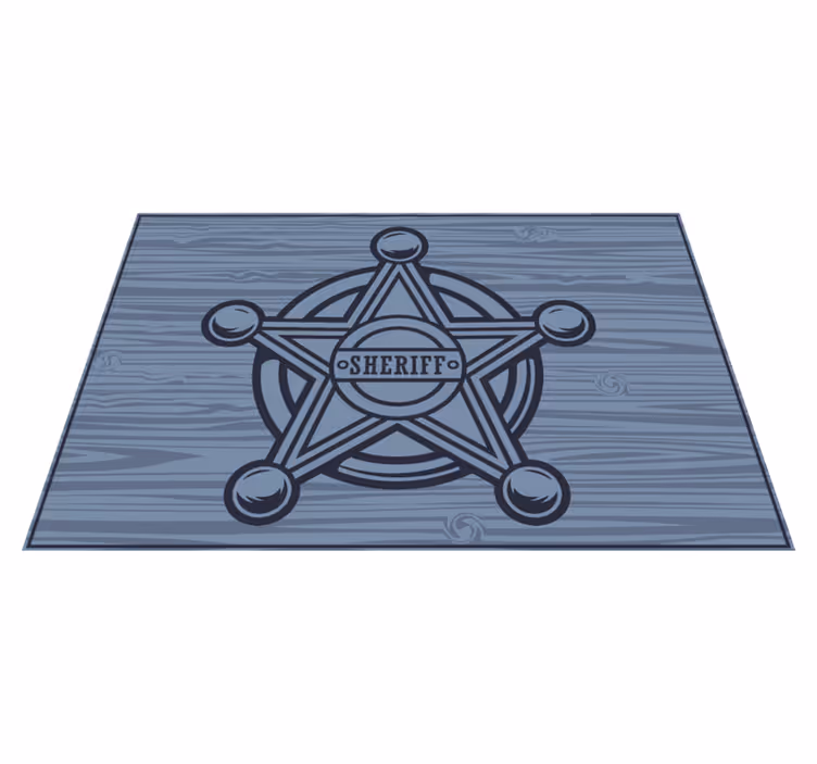 Tischset mit namen sheriff sternemblem - TenStickers