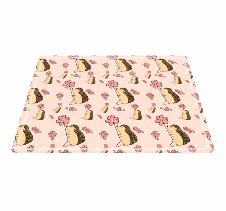 Tischsets originell mit niedlichem igelmuster - TenStickers