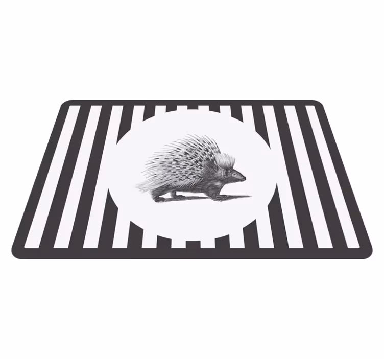 Tischsets originell igel silhouette design - TenStickers