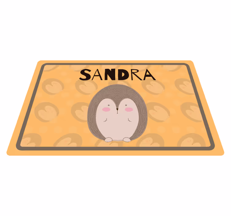 Tischset kinder mit niedlichem igel-motiv - TenStickers