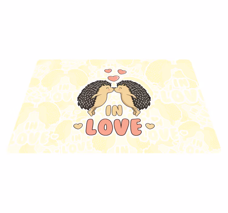 Tischset kinder im igel-liebhaber design - TenStickers