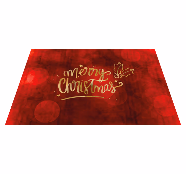 Tischset Weihnachten Frohe weihnachten in rot - TenStickers