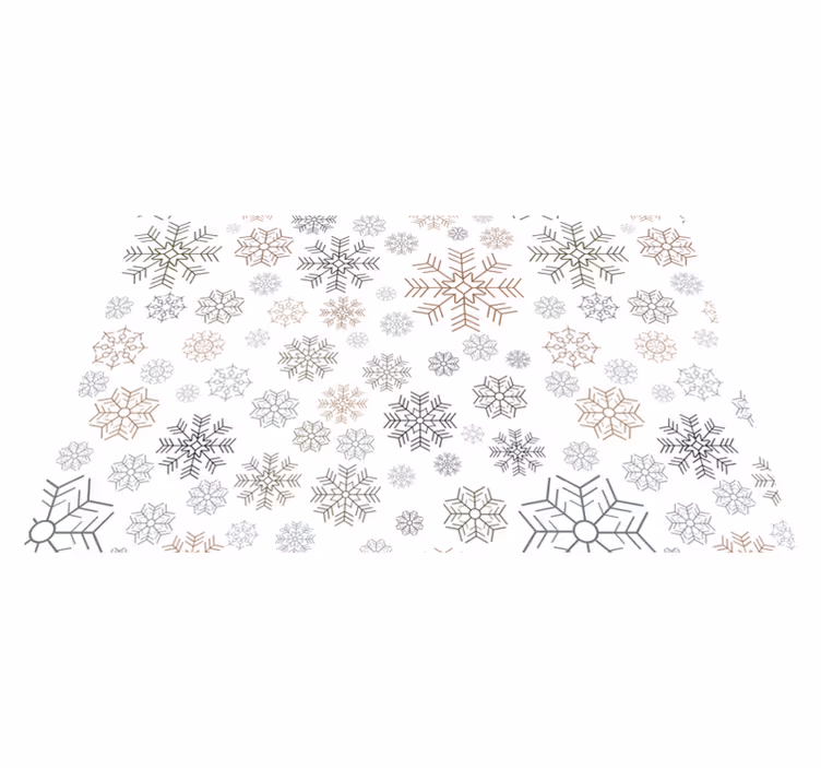 Tischset weihnachten mit bezauberndem schneeflocken-muster - TenStickers