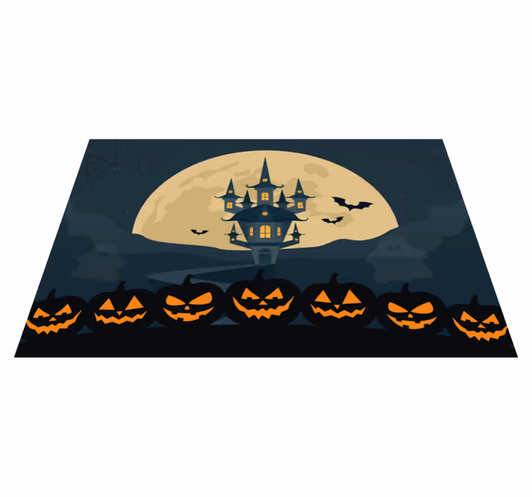 Tischset halloween gespenstische schloss-szene - TenStickers