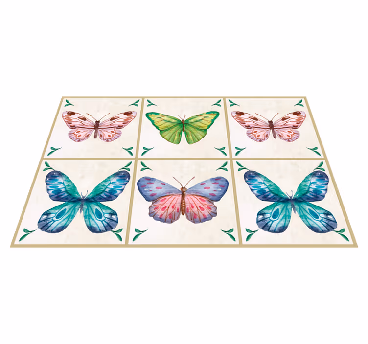 Tischsets originell lebendige schmetterlingskomposition - TenStickers