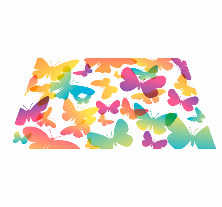 Tischset kinder mit lebhaftem schmetterlingsmotiv - TenStickers