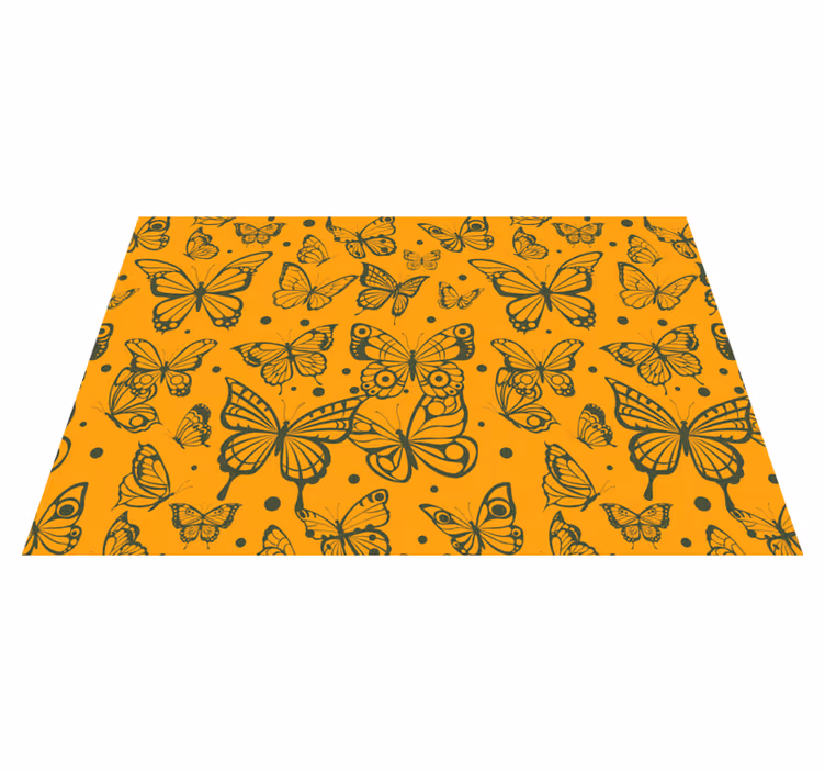 Tischsets originell mit schmetterlingsmuster overlay - TenStickers