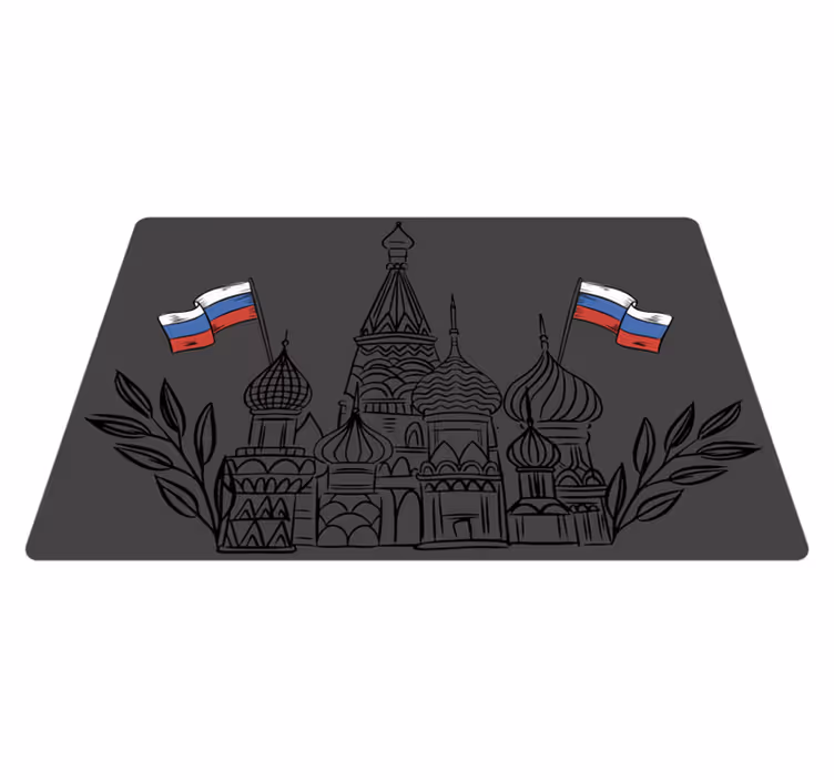 Tischsets originell russische architektursilhouetten - TenStickers