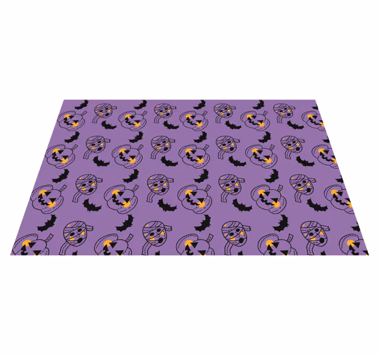 Tischset rechteckig Halloween mumien fledermäuse und cupkins - TenStickers