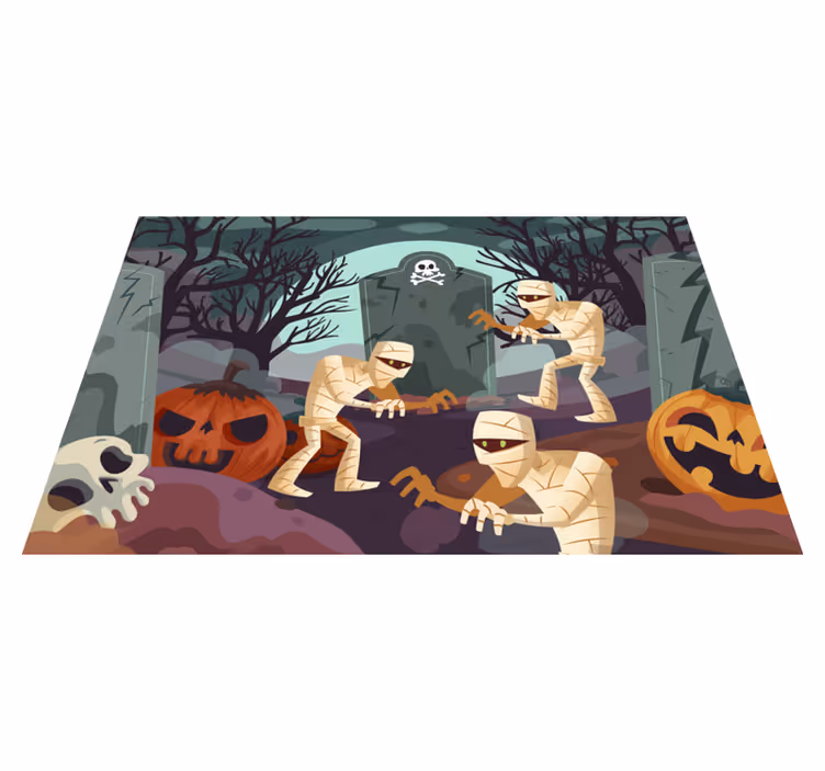 Tischset halloween mumien aus dem grab - TenStickers