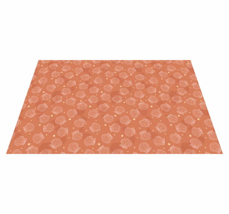 Tischset textur muschelmotiv tischdecke - TenStickers