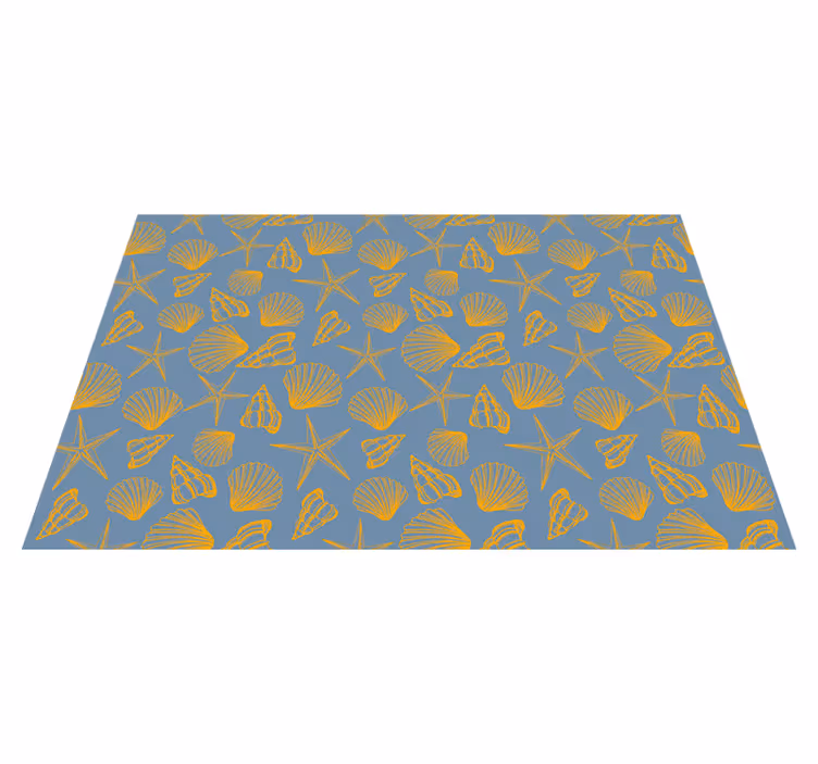 Tischset textur muschel-muster teller - TenStickers