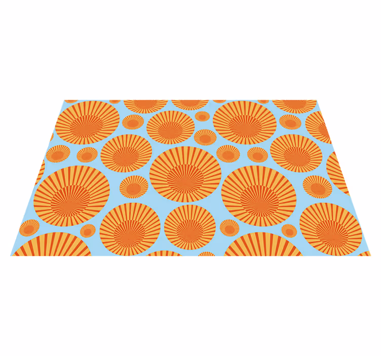 Tischsets originell mit strahlendem kreisdesign - TenStickers