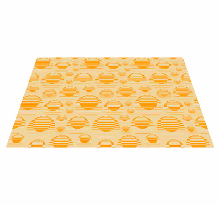 Tischset textur gestreiftes kreisdesign - TenStickers