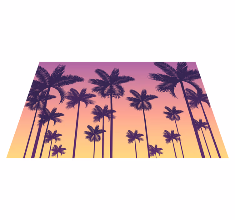 Tischsets originell palmenbaum sonnenuntergang - TenStickers