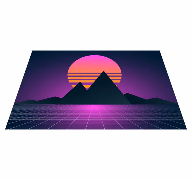 Tischset 70's Sun Vintage und retro sonne - TenStickers