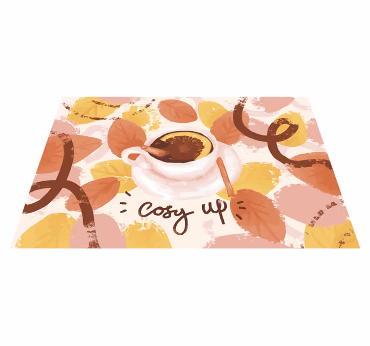 Tischsets originell für gemütliche kaffeetassen - TenStickers