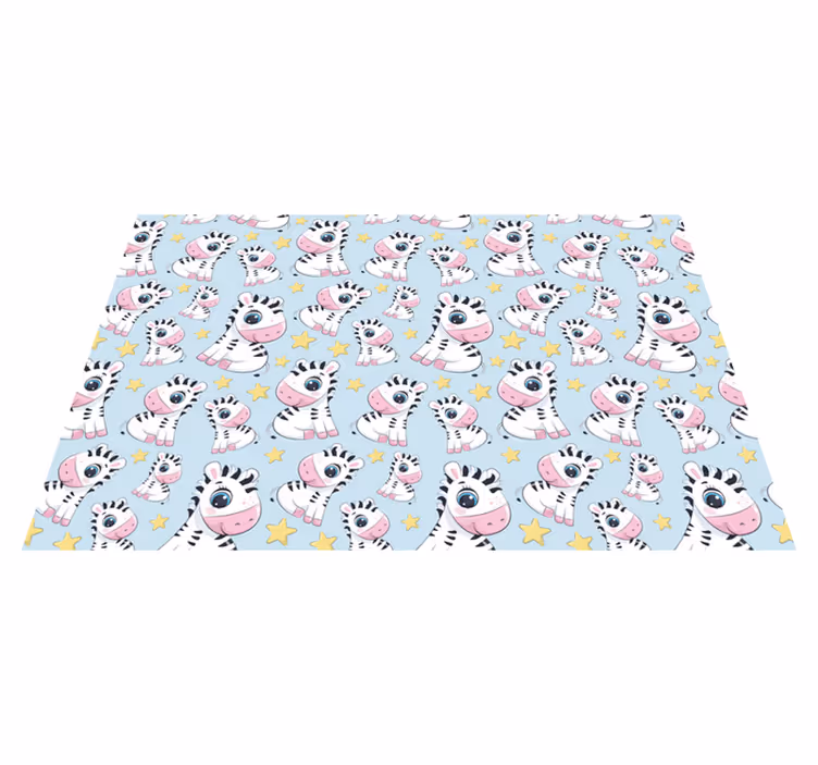 Tischset kinder mit niedlichem zebra-motiv - TenStickers