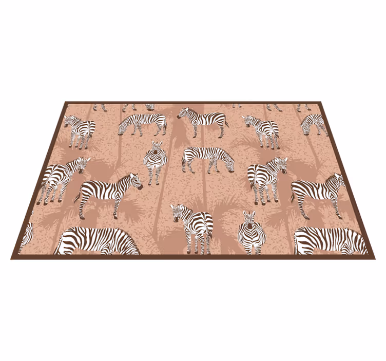 Tischset Zebra Palmen und - TenStickers