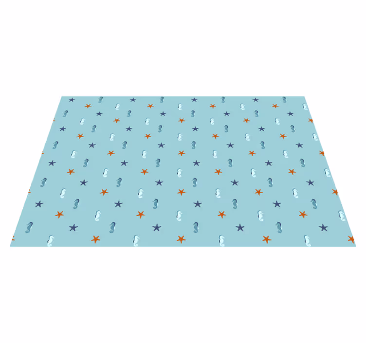 Tischsets originell mit seepferdchen und sternenfisch - TenStickers
