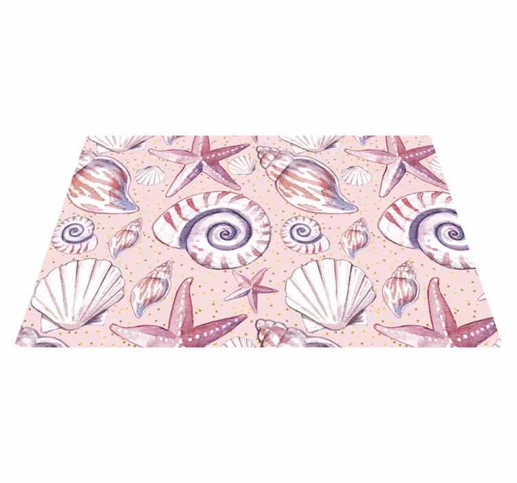 Tischset textur muschel druck motiv - TenStickers