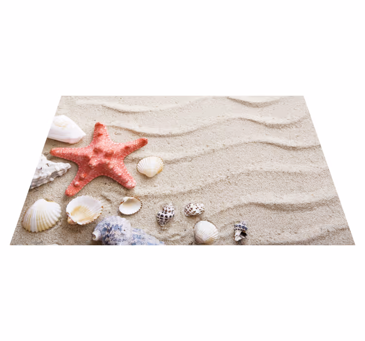 Tischsets originell meereslandschaft mit seesternen - TenStickers