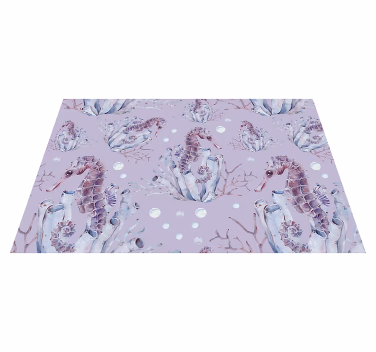 Tischsets originell mit seepferdchen-motiv - TenStickers