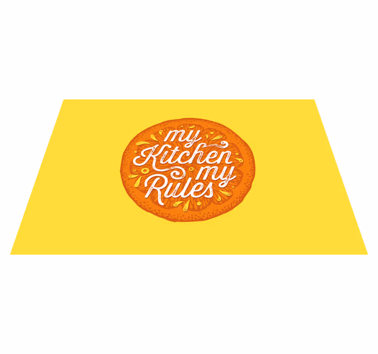 Tischset text küchenaussage regel - TenStickers