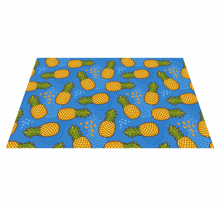 Tischsets originell ananas muster hintergrund - TenStickers