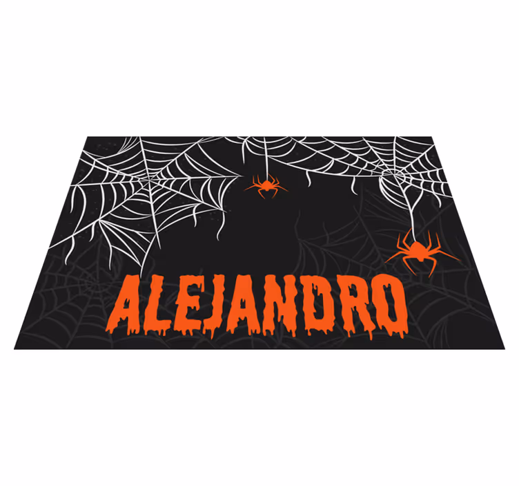 Tischset halloween mit gruseligen spinnennetzen - TenStickers