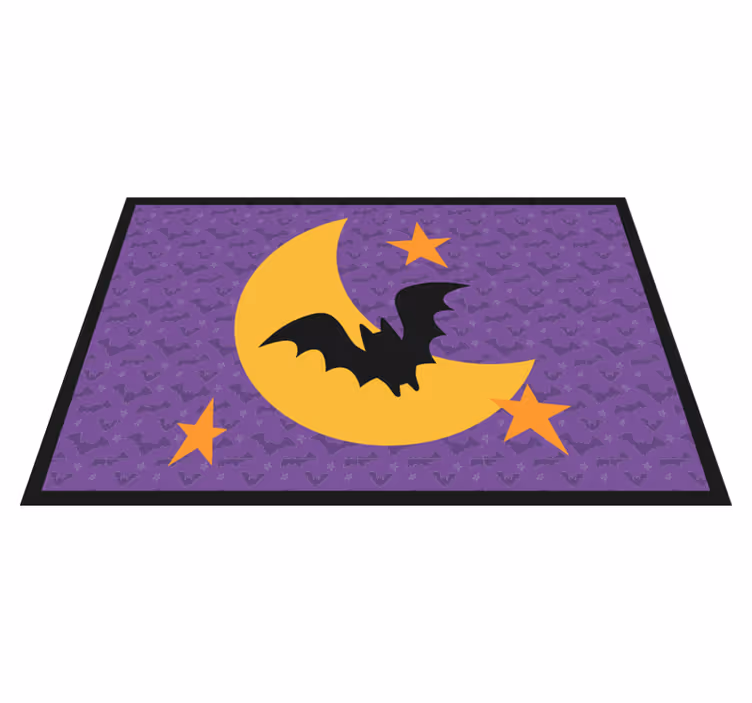 Mondsterne und eine fledermaus halloween Tischsets - TenStickers