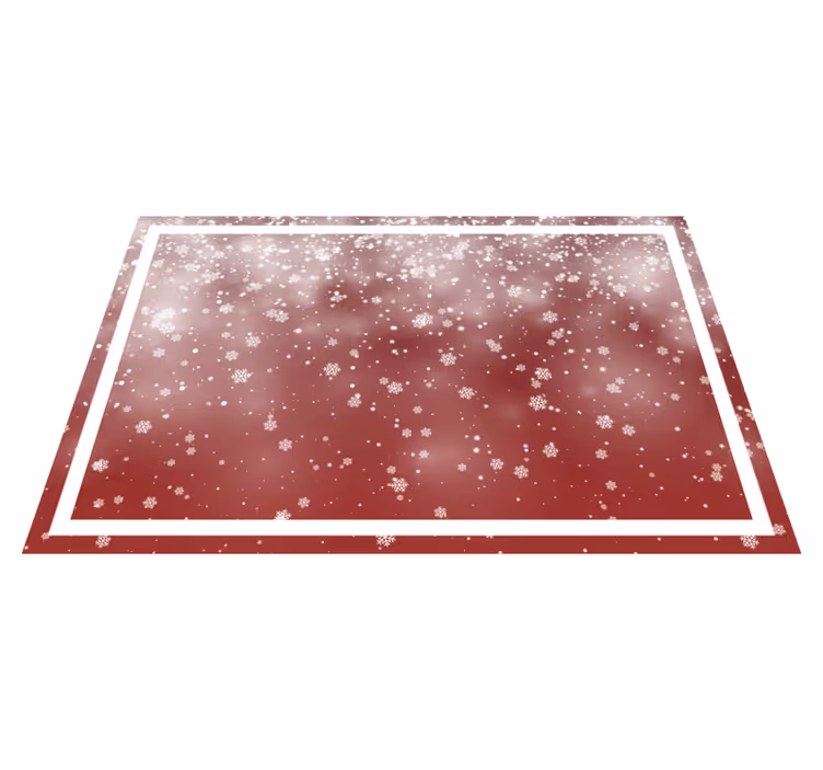 Tischset weihnachten festliche schneeflocken szene - TenStickers
